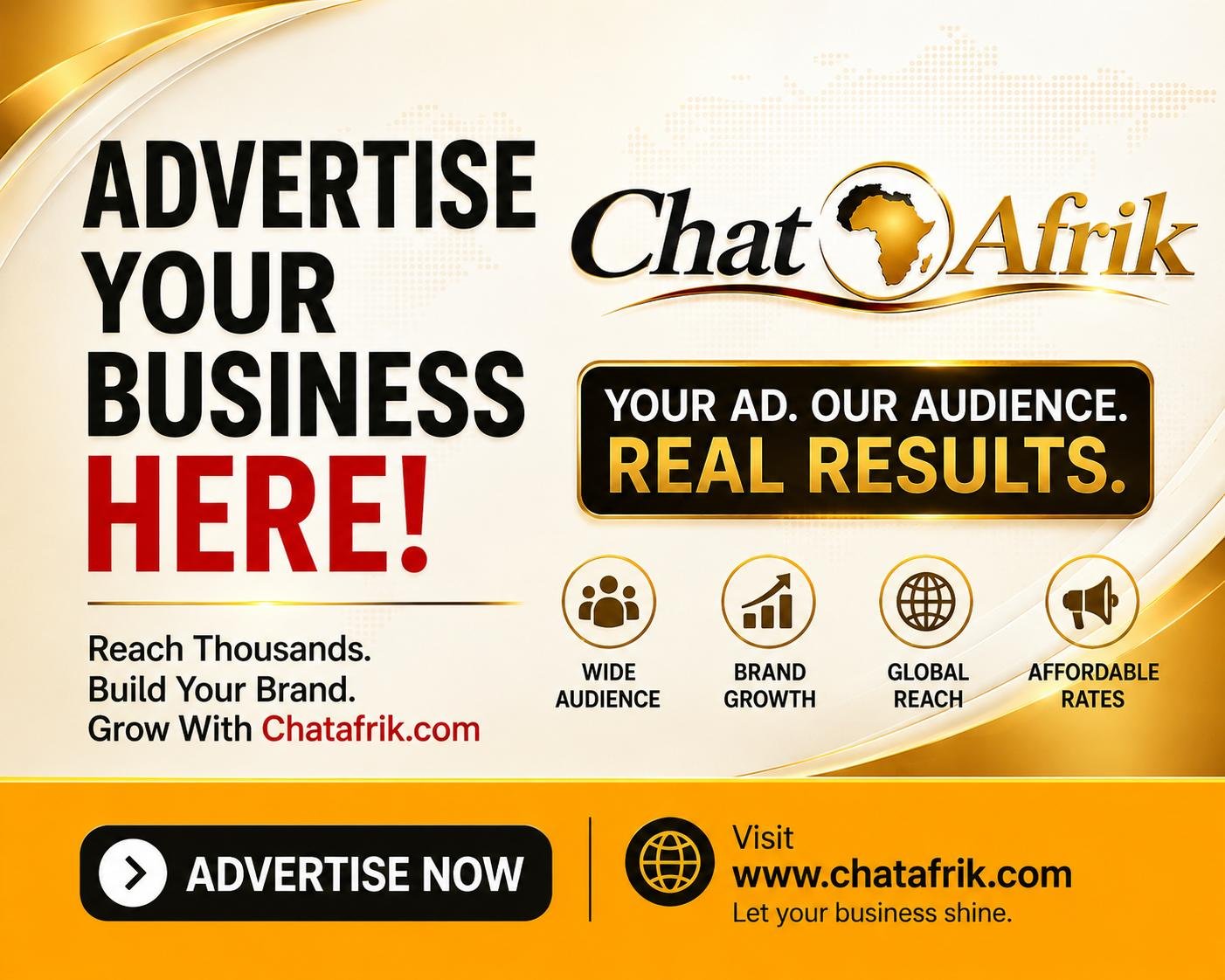 Advertise on Chatafrik Banner